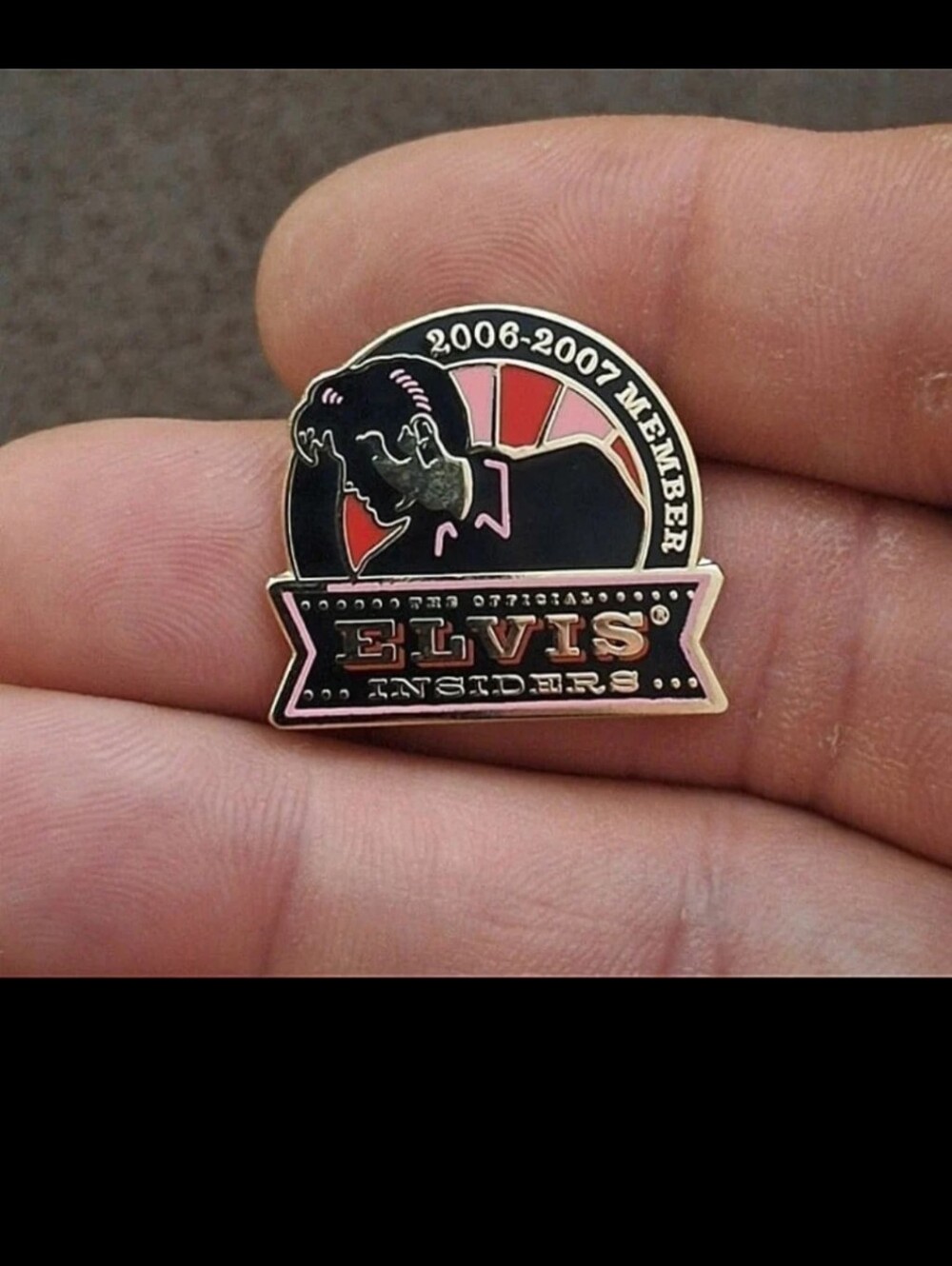 The Official ELVIS PRESLEY INSIDERS 2006-2007 Limited Edition Member Pin